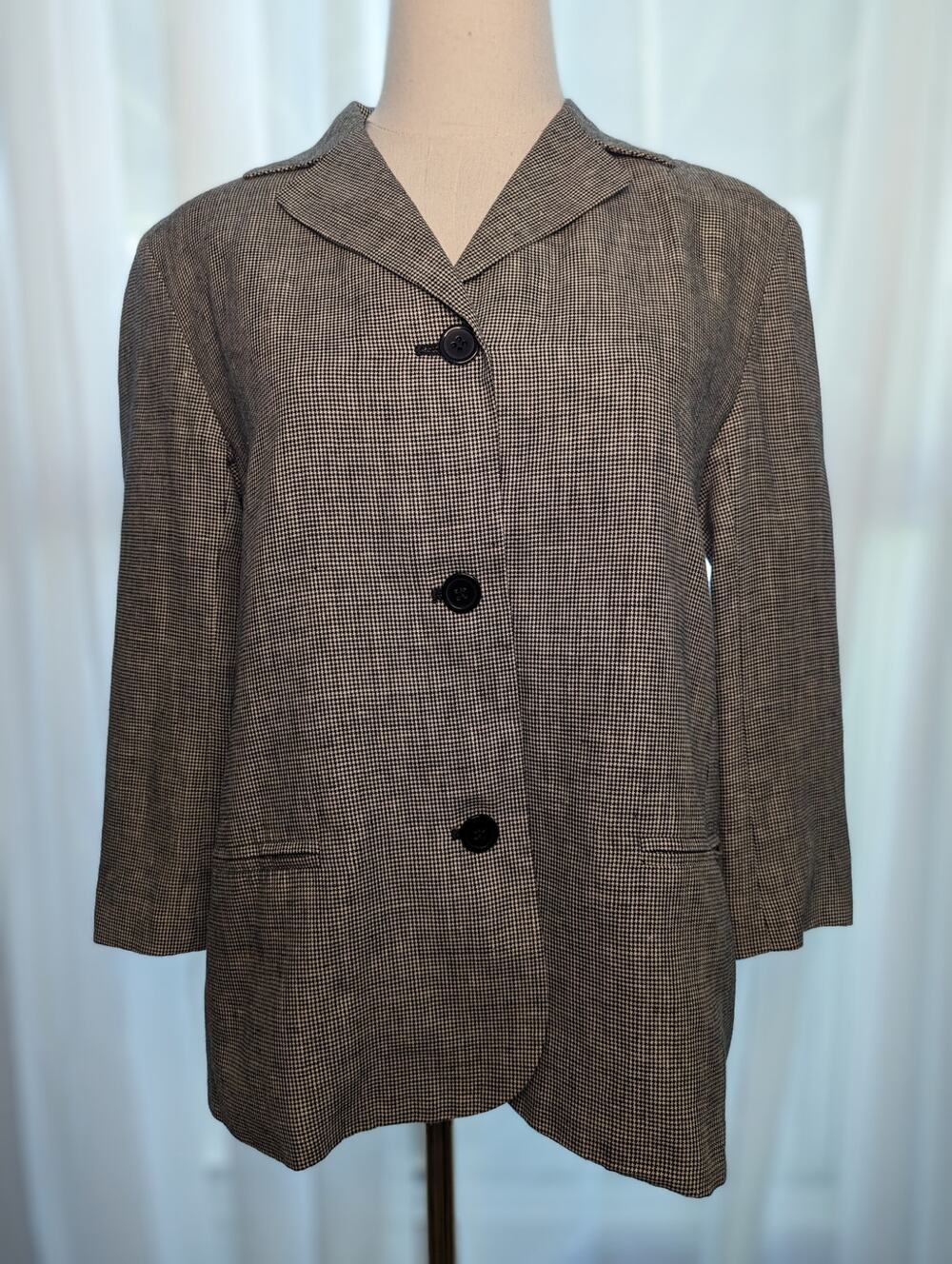 Talbots blazer - Irish Linen Houndstooth - Size 6